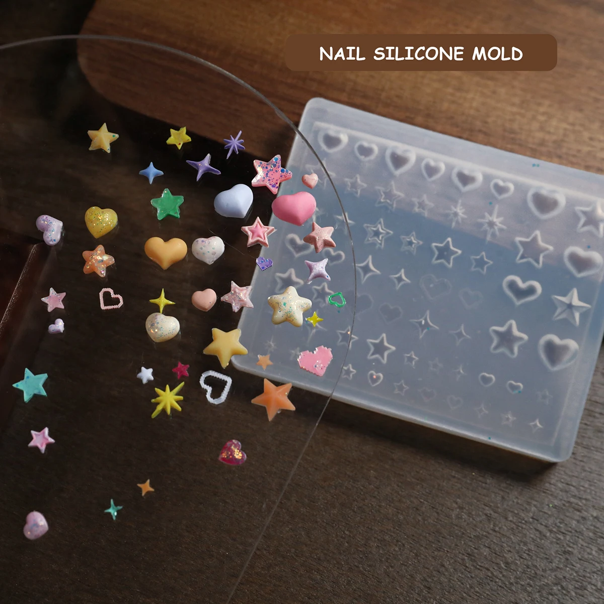 Nail Art 3D Soft Silicone Mold Carving Tool Bow Nail Art Embossing Glue DIY Design Manicure Template Nail Art Stencil Tools