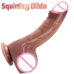 Ejaculating Dildo Spray Water Penis With Suction Cup for Women Big Dick Cock Vagina orgasm Masturbation Adult Sex Toy For Female