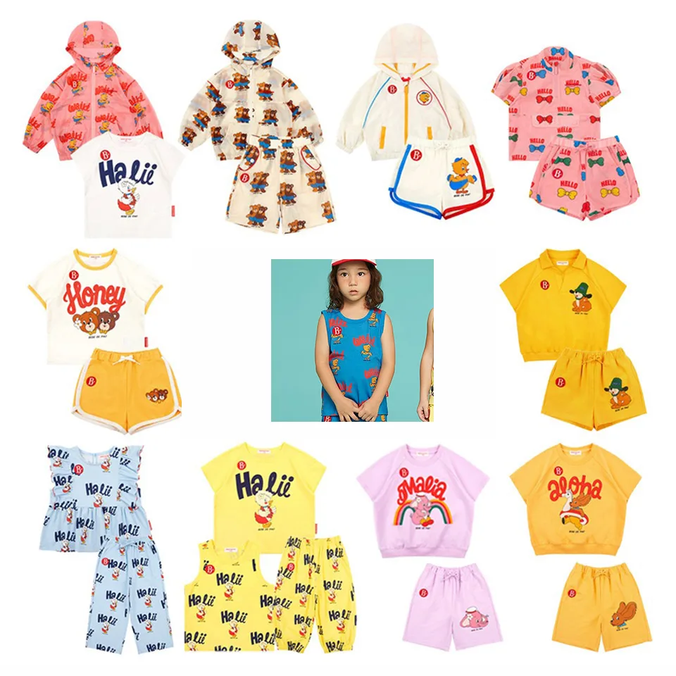 Sun-protective Clothing Kids Clothes Be Brand Boys T-Shirts Children Shorts Pants Summer Toddler Girls Dress Baby Outfit Sets