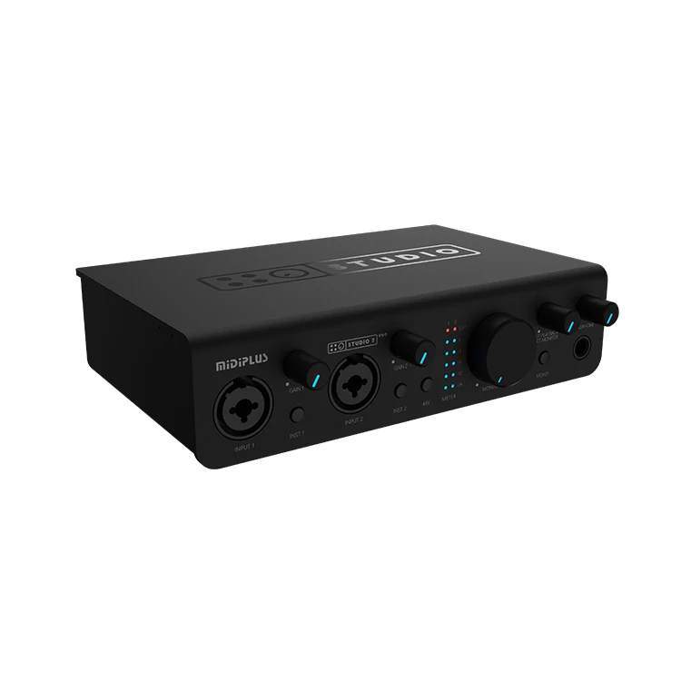 midiplus Studio 2 pro OTG Hot Selling Professional 24bit 192kHz 2 in 2 out USB Audio Interface Recording Sound Card for Live