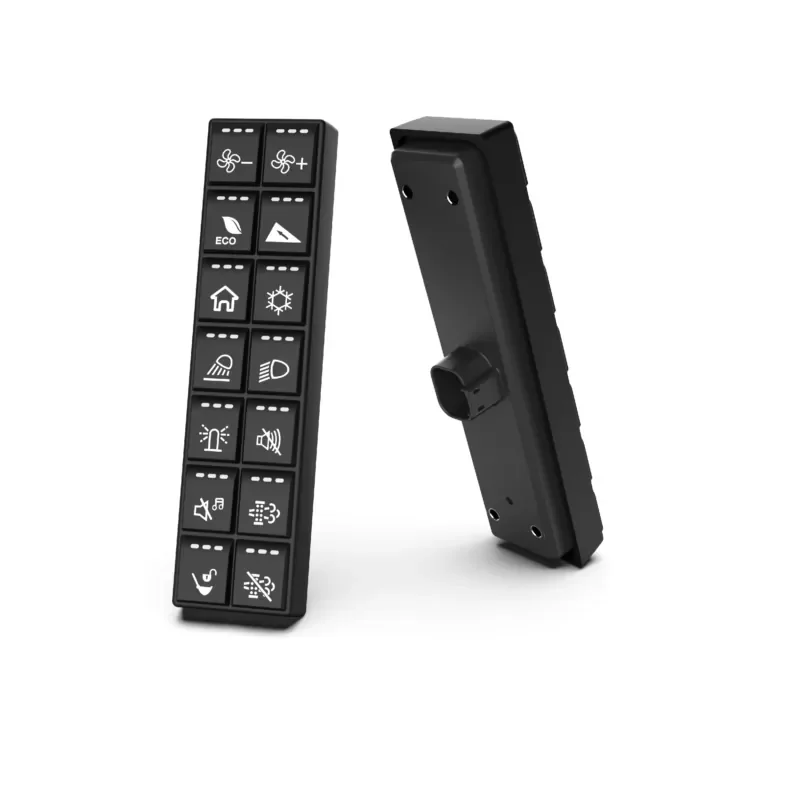 MAF 14 Buttons Intelligent Keypad IP67 Waterproof Armrest Panel CAN Bus Silicone Button Pad in Stock