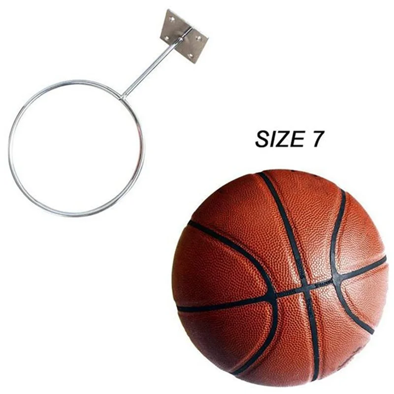 

NALFI-4 Pcs Wall Mount Sports Ball Holder Display For Medicine Ball, Basketballs, Volleyballs, Soccer Storage Rack