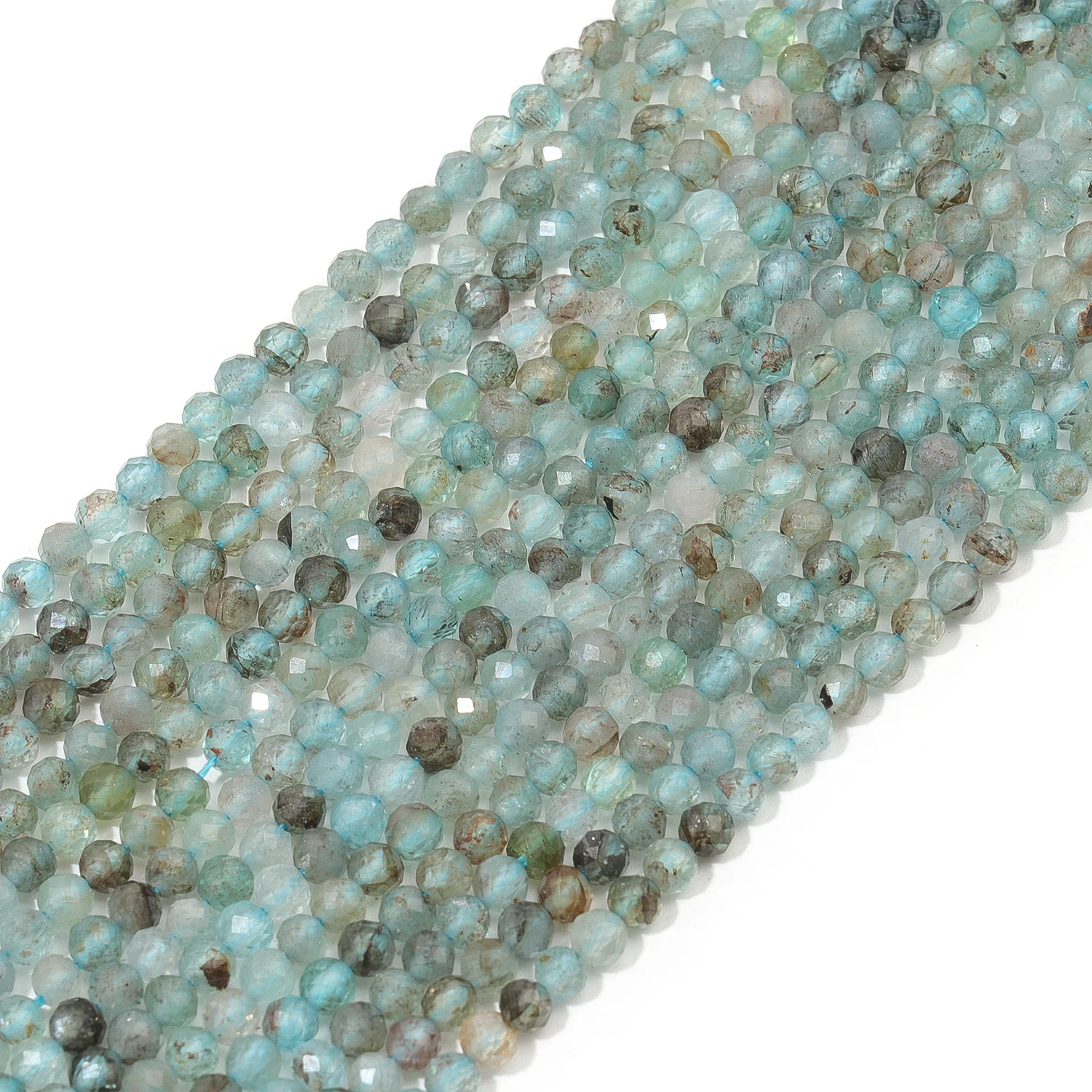 Großhandel Facettierte 2 3 4mm Naturstein Blaue Kyanit Perlen Runde Kleine Lose Perlen für Schmuckherstellung DIY Armbänder Halsketten – Detail 3