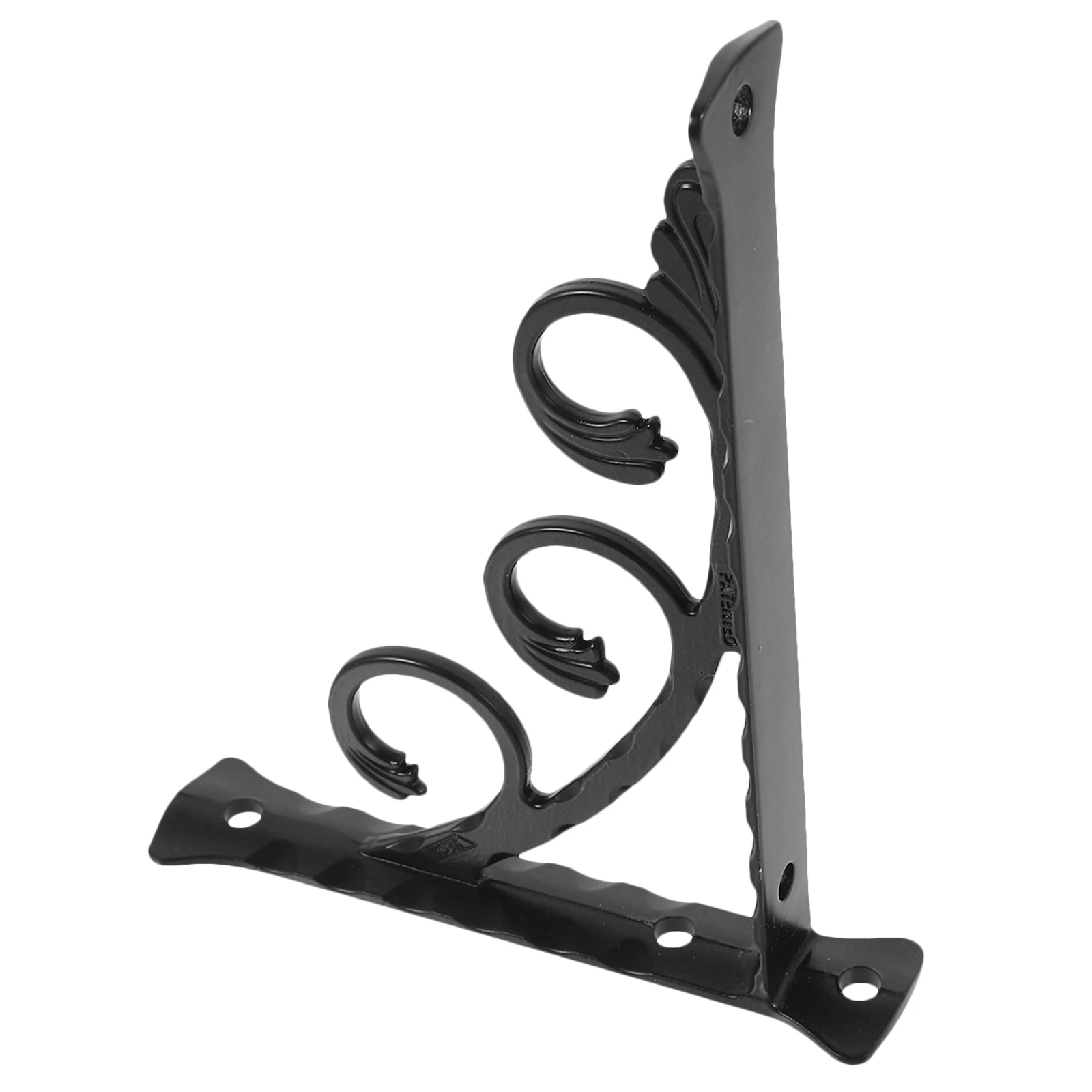 Staffa per mensola a muro triangolare da 120x150 mm, metallo resistente per montaggio su legno, ripiani pratici e durevoli, staffa per uso in giardino domestico