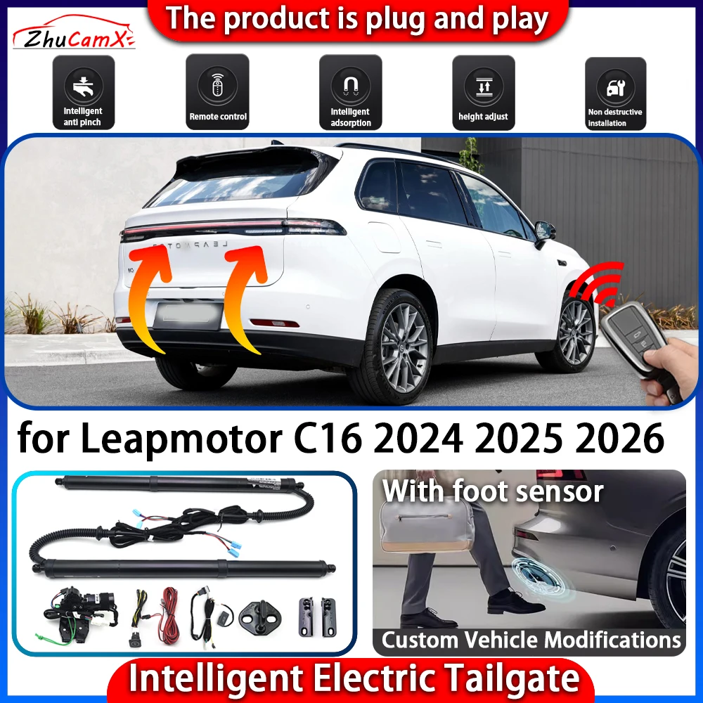 ZhuCamX Smart Powered Tailgate System for Leapmotor C16 2024 2025 2026 Automatic Intelligent Electric Trunk Lift Control Kit