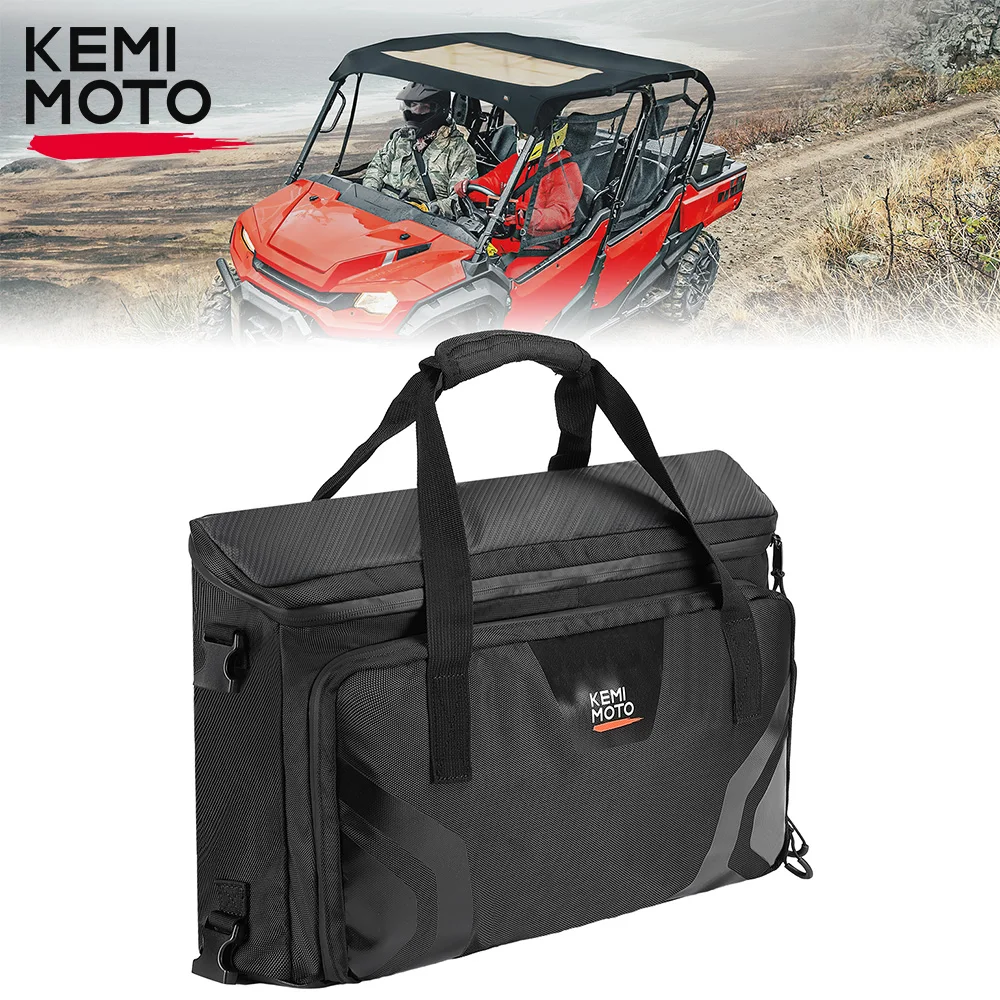 

KEMIMOTO UTV #0SL77-HL8-A00 Compatible with Honda Pioneer 1000-6 Deluxe Crew 2023 1680D Oxford Fabric Under Seat Storage Bag