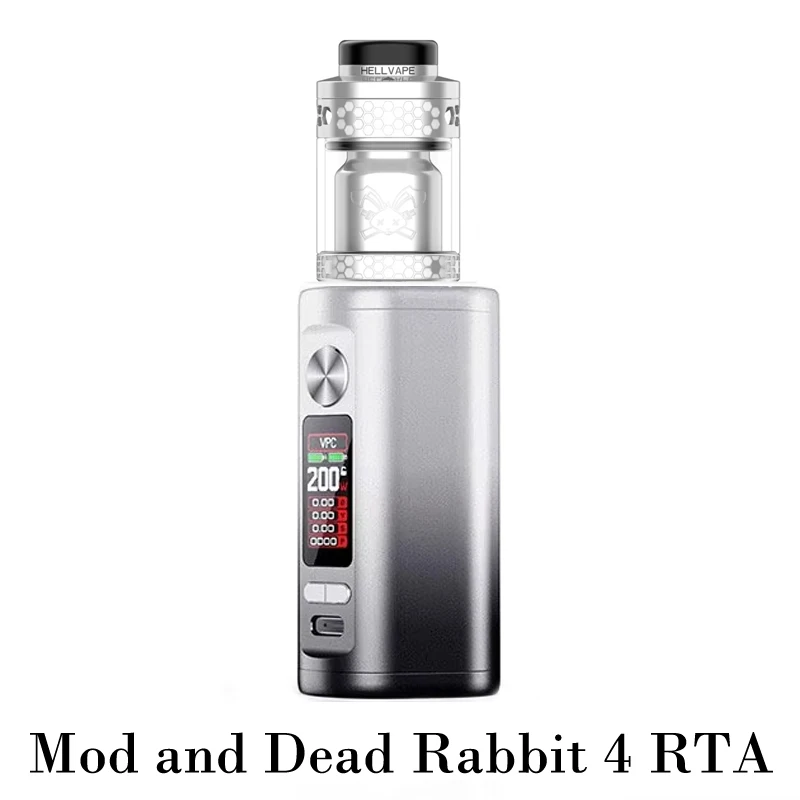 Original Hellvape Hell200 Box Mod 5-200W Output Big Display 510 With TCL Tank/Hellbeast 2 Sub Ohm V3 RTA V4 RTA Tank Atomizer