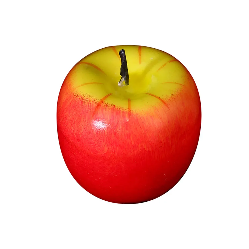 Christmas Gift Simulation Fruit Aroma Candle Apple Smokeless Handmade Candle Christmas Eve Party Decoration Gift Candles Red App