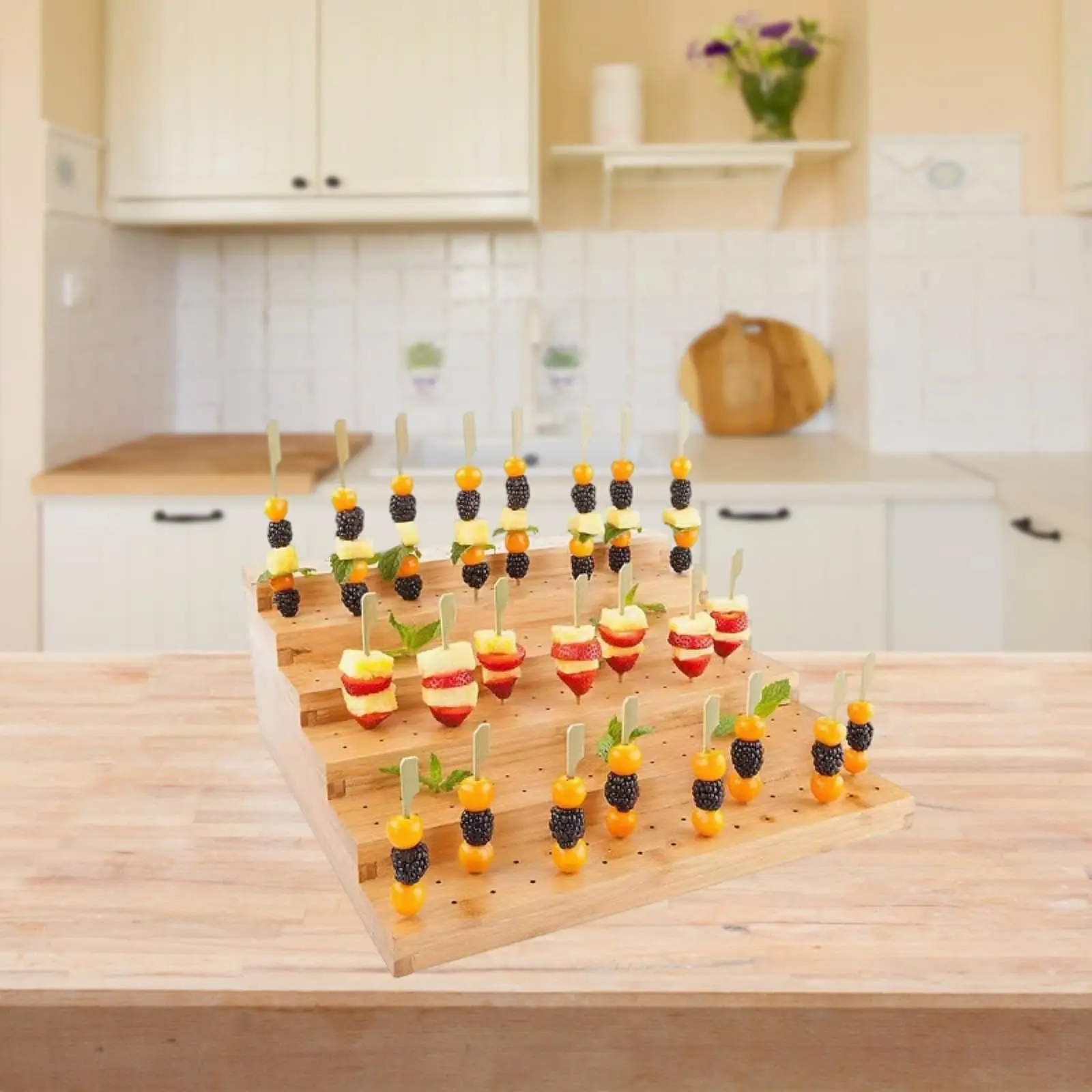 Lollipop Holder Display Riser Wooden Sweets Stand Decorative Cakepop Stand for Food Display at Parties