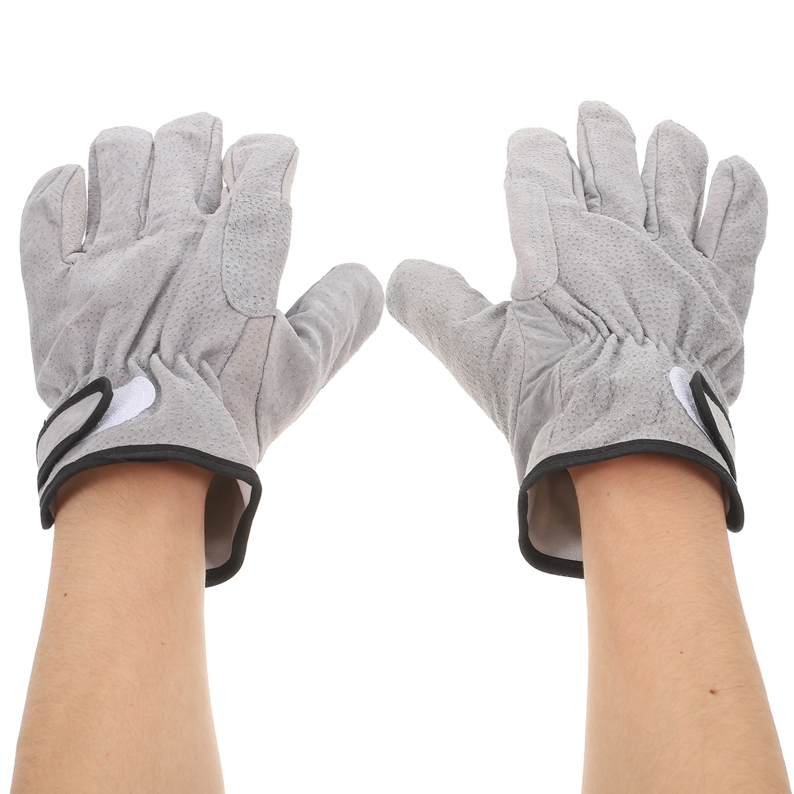

1Pair Reinforced Palm Welding Gloves Short Heat Resistant Protective Gloves for Men Women Outdoor Handling Flame Resistance