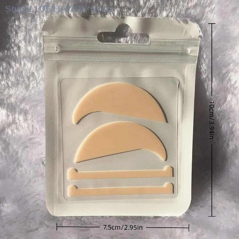 [MP] 1 セット再利用可能なシリコンアイパッドまつげリフティング用まつげパーマシリコンパッドラッシュリフトリボンエクステンションメイクアップツール