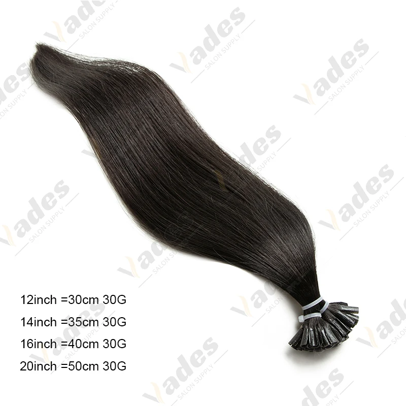 VEDES U تلميح وصلات شعر شعر طبيعي مفرود الكيراتين الطبيعي لحمات غير مرئية شعر ريمي للنساء 30 جرام/الحزمة 12 "14" 16 "20"