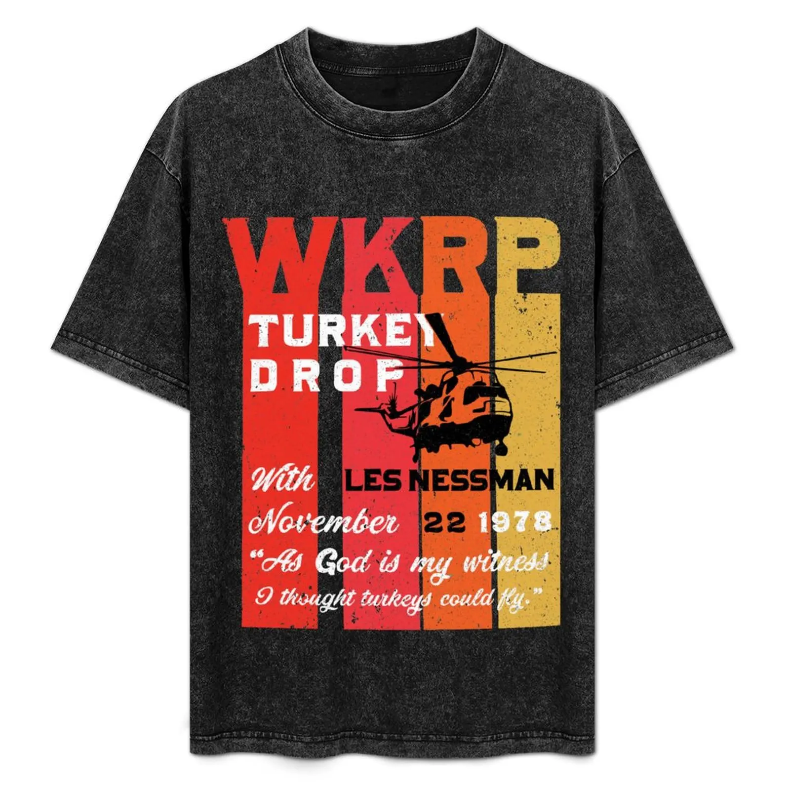 

Wkrp Turkey Drop T-Shirt Casual Work Wear T-Shirt