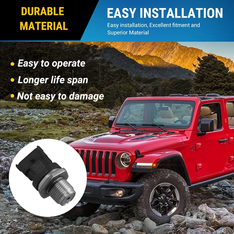 Sensor de alta pressão do trilho do combustível, 68092292AA, para JIPE WRANGLER JK LIBERTY 0281006160