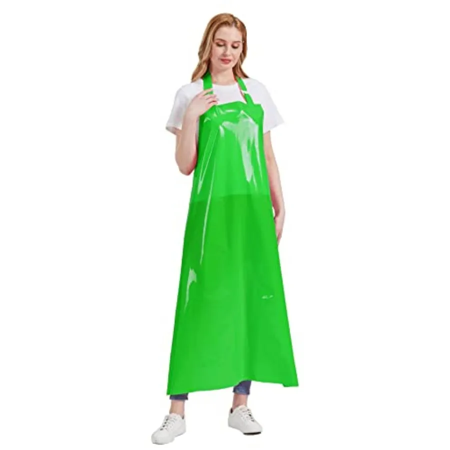 

TPU Waterproof Apron Lightweight Industrial Work Apron with Adjustable Buckle Butcher Aprons for Dishwashing Grooming