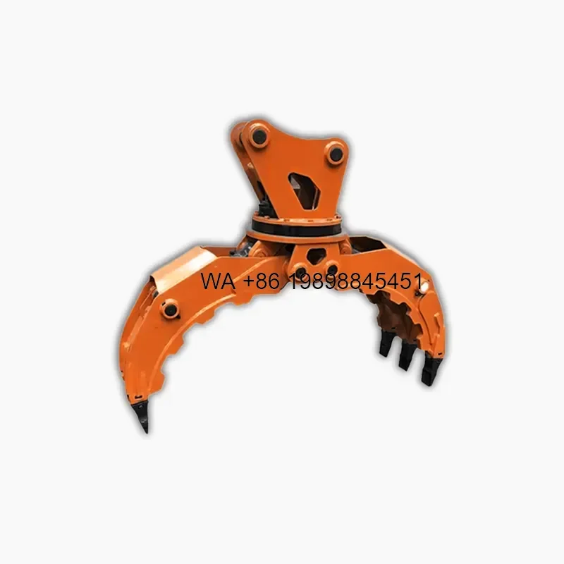 Wmwmnu for Log Grapple Loading Unloading Durable Wooden Case Excavator for Construction Work