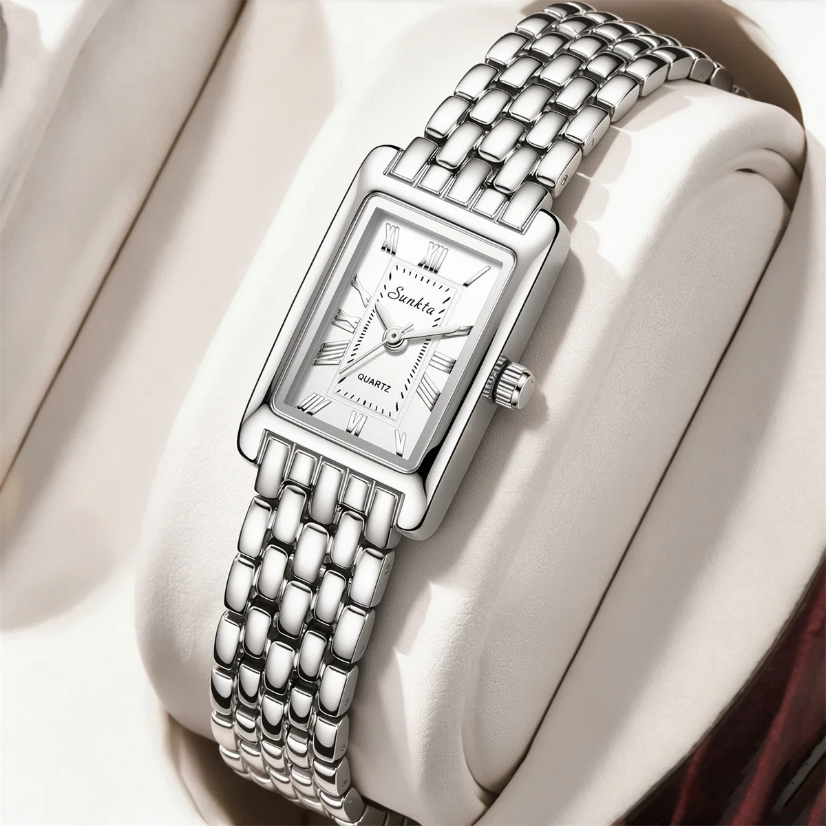SUNKTA ultra-thin women watch 2026 Elegant Watch for Women Fashion Casual Quartz women's watches waterproof vintage Ladies Watch