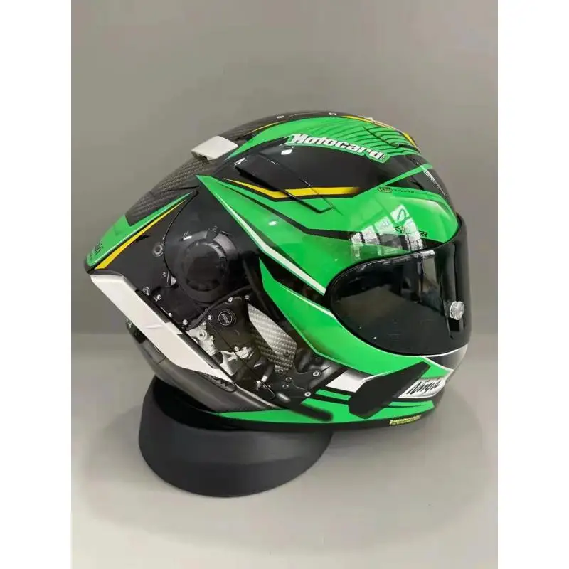 Integralhelm X14 Grün Motorradhelm Motocross-Rennhelm Casco De Motocicleta Capacete Casque