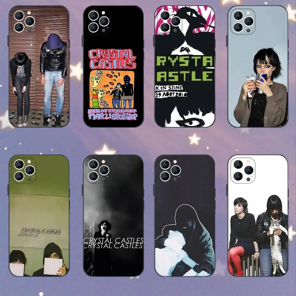 

Crystal Castles Phone Case For iPhone 16,15,14,13,12,11,Mini,Pro,SE,MAX White Matte Shockproof Cover