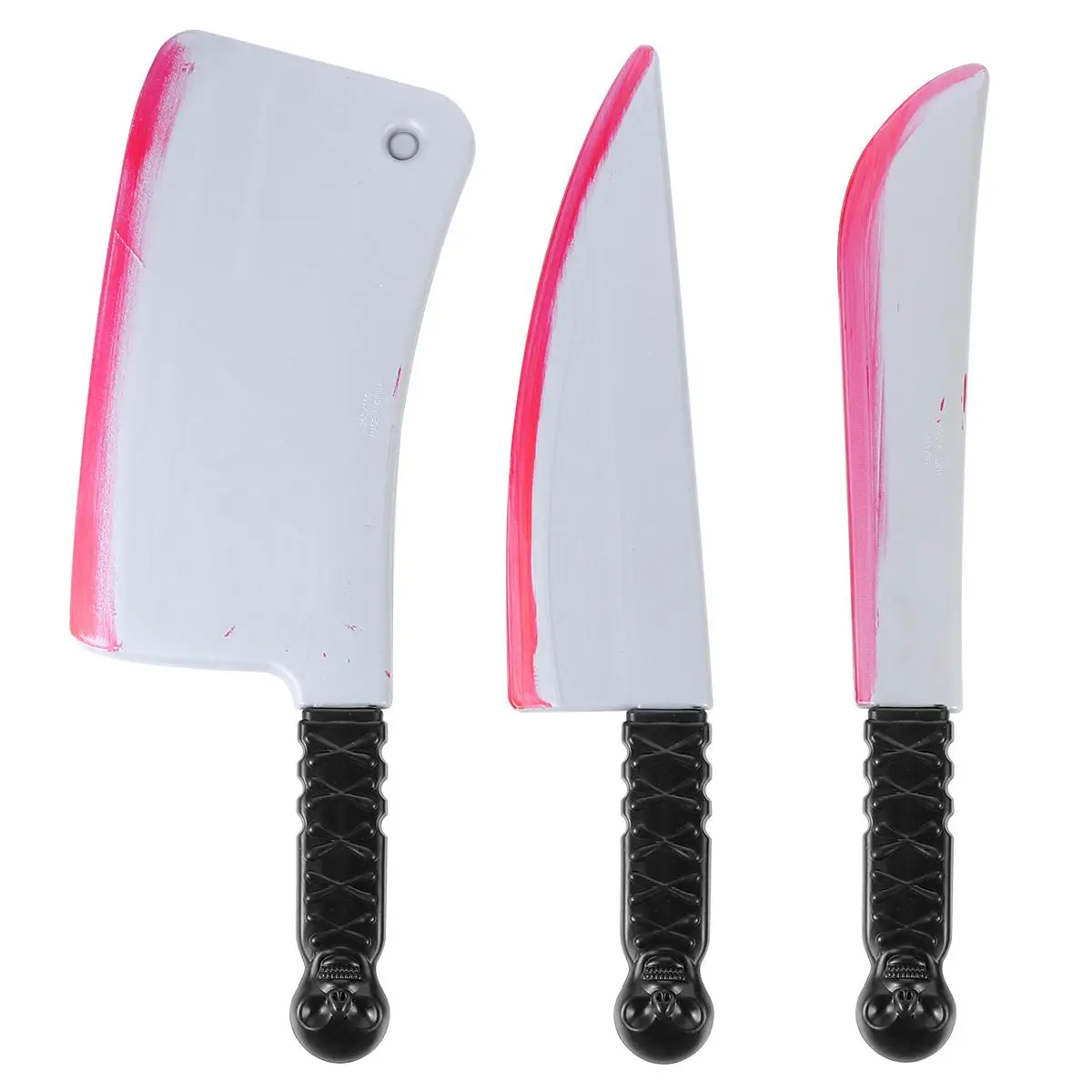 Ensemble simulé de 3 pièces pour fête costumée d'halloween, décor d'horreur effrayant en PVC sanglant, nouveaux Gadgets amusants