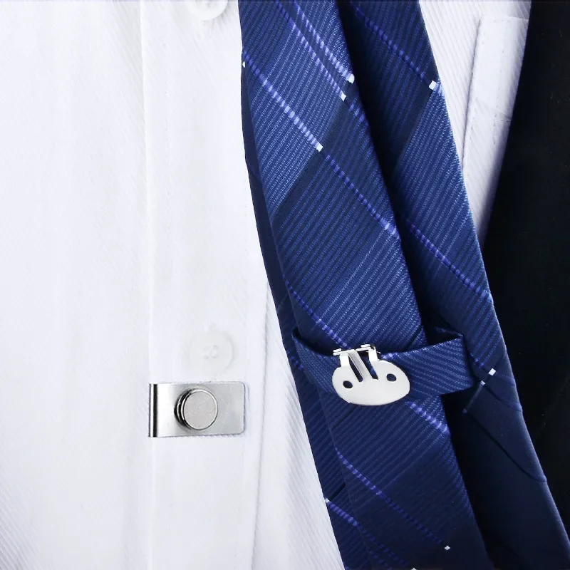 

Magnetic Tie Clip Anti-wrinkle and Traceless Magnetic Tie Buckle Fixed Magnetic Tie Clip