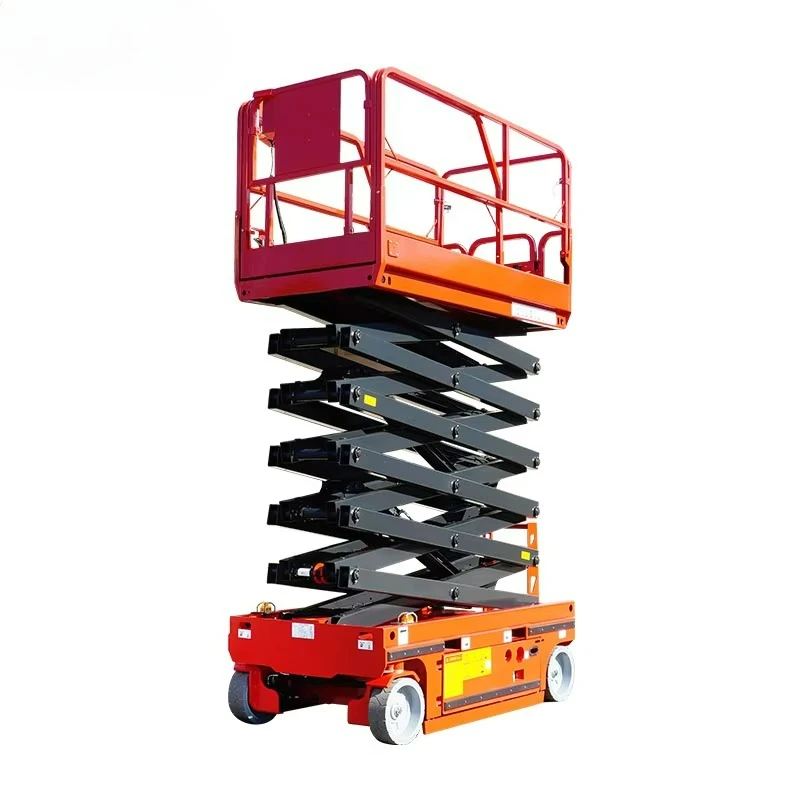Customized Self Drive Work Platform Scissor 300 Kg Full Electric Work Platform Self Propelled Scissor Lift