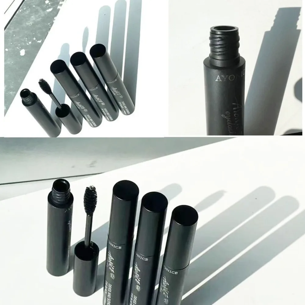 New Waterproof Black Mascara Lengthening Smudge-proof Liquid Fiber Mascara Lasting Natural Eyelash Extension Brush Makeup Tools