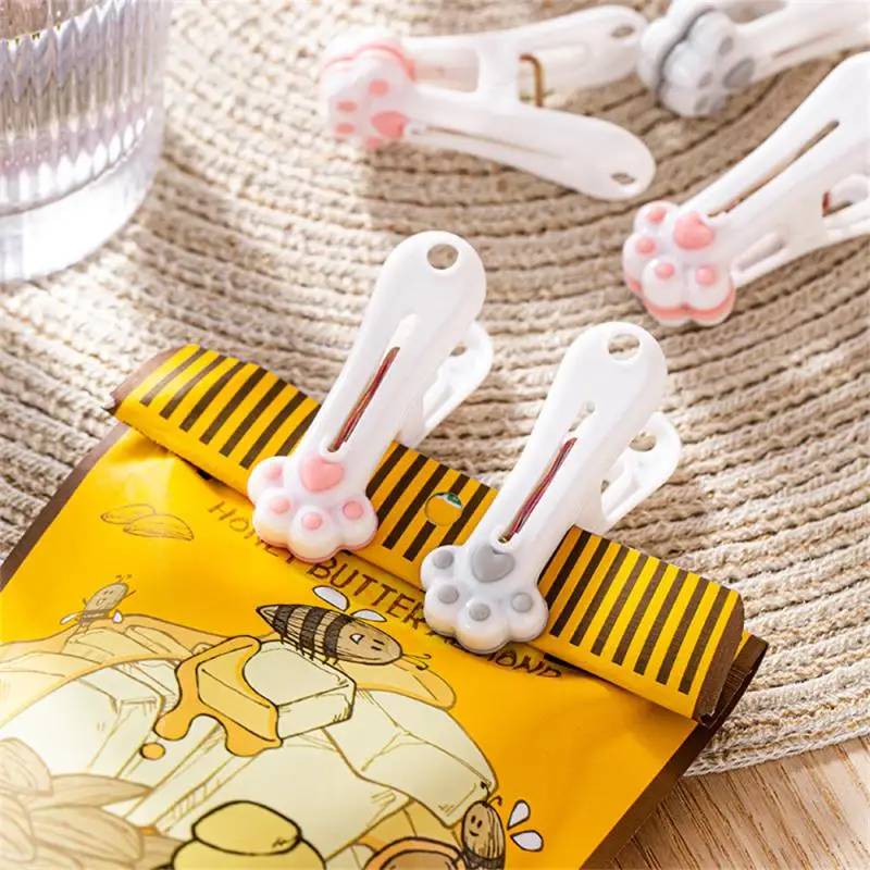 Clothespin Strong Small Clip Cute Cats Claw Hanging Clips Cat Claw Clothes Clip Windproof Clothes Pegs Windproof Anti-wind Clips