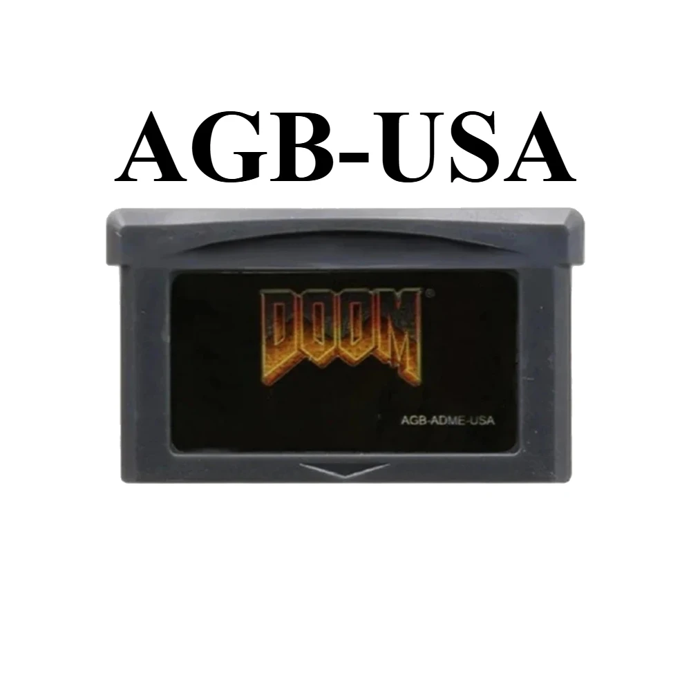 4 Styles EUR/USA GBA Game Cartridge Doom Series Game Cartridge 32-Bit Video Game Console Card DOOM 1 DOOM 2 for GBA GBASP NDSL image 3