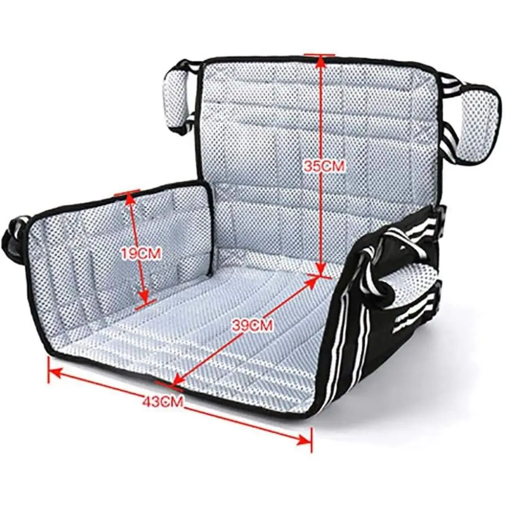 حبال نقل مبطنة لمستخدمي الكراسي المتحركة: وسادة مقعد رفع المريض لكبار السن والمعاقين والأفراد السمنة