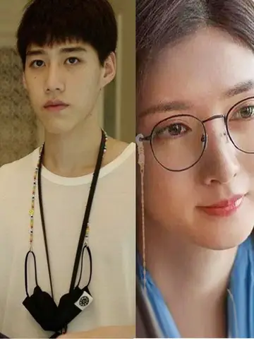 Correntes de óculos de sol para mulheres, correntes de cristal com pérolas acrílicas, cabos de cristal, joias de moda no atacado ﻿