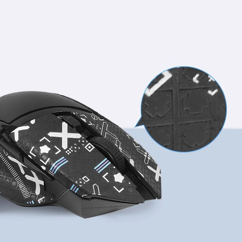 เมาส์เทปสเก็ต Handmade สติกเกอร์ลื่น Lizard Skin ดูดเหงื่อสําหรับ Razer Basilisk X Hyperspeed Wireless Ultimate V2 V3