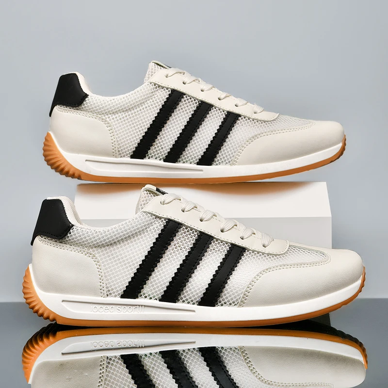 

Men's Shoes Mesh Leather Breathable Sports Casual White Shoes Breathable Forrest Gump Shoes Sneakers