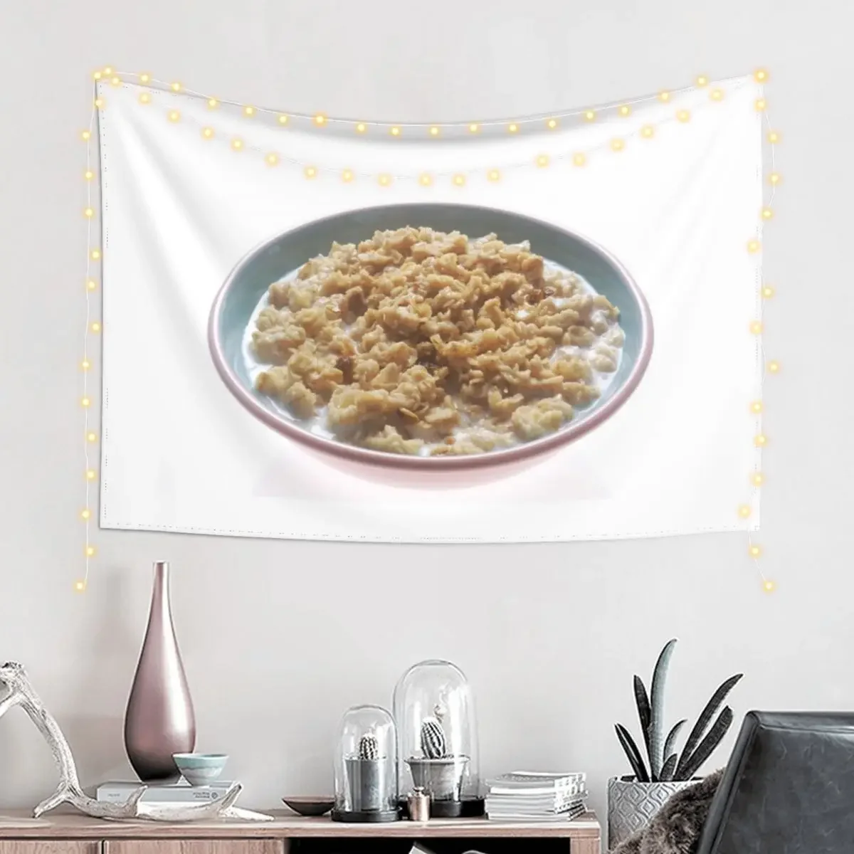 Bowl of Oatmeal Tapestry Wallpapers Home Decor Decoration Pictures Room Wall Decor For Room Wallpaper Tapestry