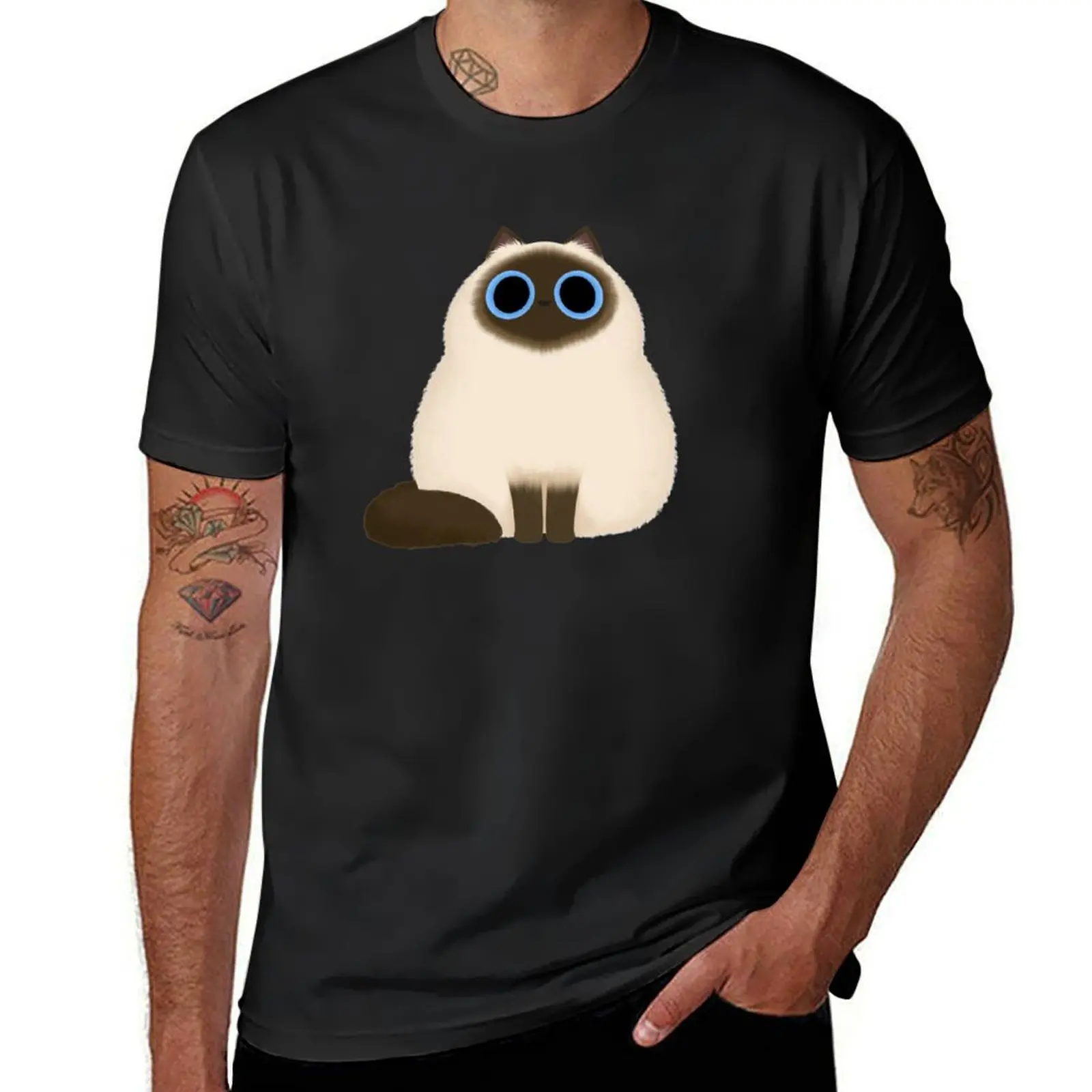 Himalayan Cat T-Shirt quick drying anime clothes black t-shirts for men