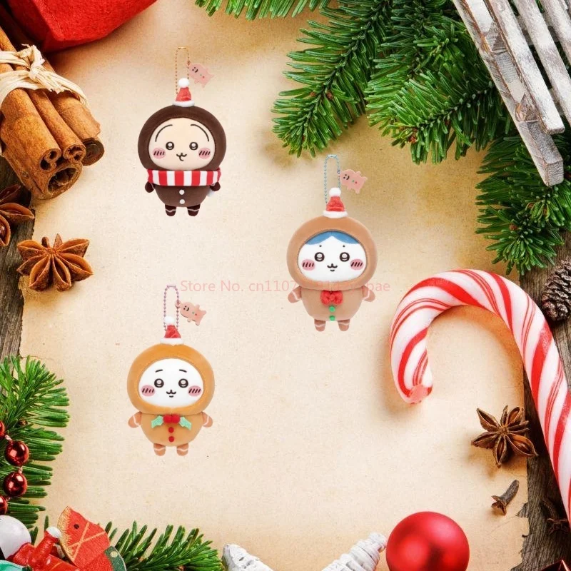 

Новая сумка Chiikawa Christmas Event Usagi And Hachiware, брелок в стиле аниме Kawaii, очаровательная кукла, идеально подходящая в качестве рождественского подарка, игрушка