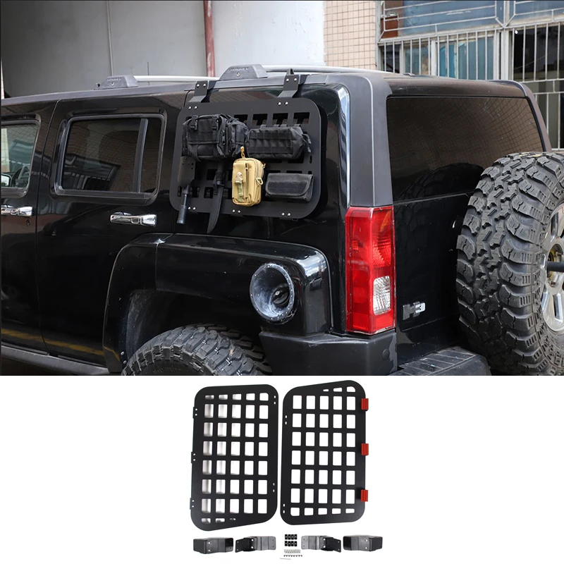 For Hummer H3 2005 2006 2007 2008 2009 Outside rear window rack Storage rack Window armor Auto parts Aluminum alloy