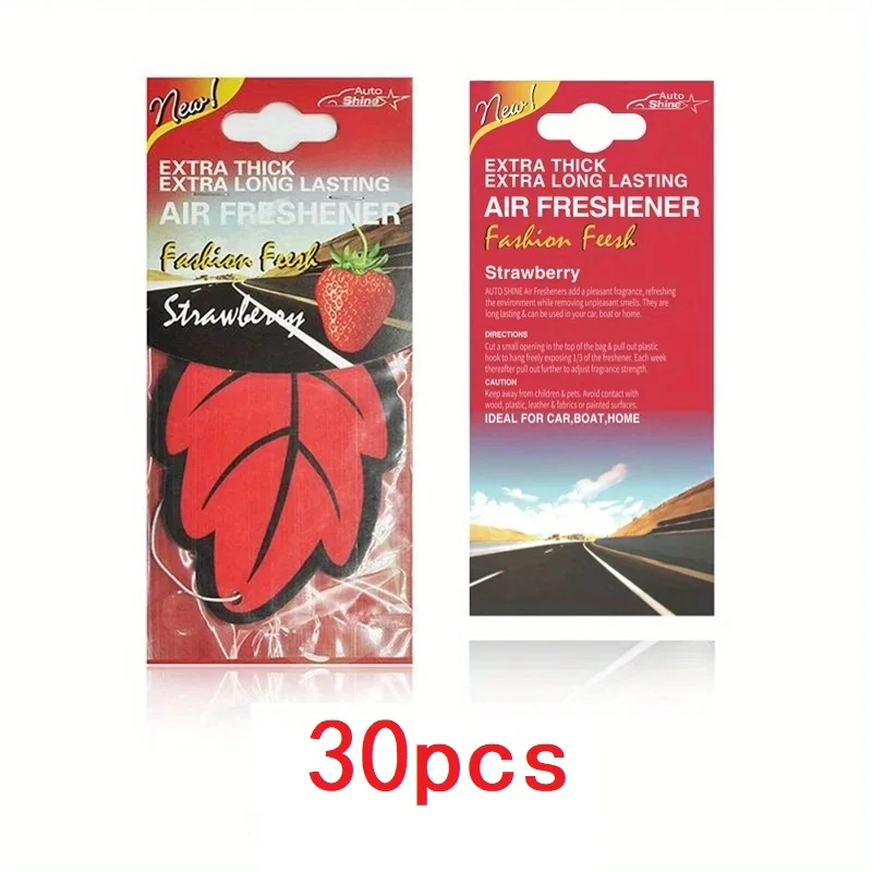 3-60 Stuks Auto Luchtverfrisser Natuurlijke Geurende Thee Papier Auto Opknoping Vanille Parfum Geur Bladvorm Auto accessoires Interieur