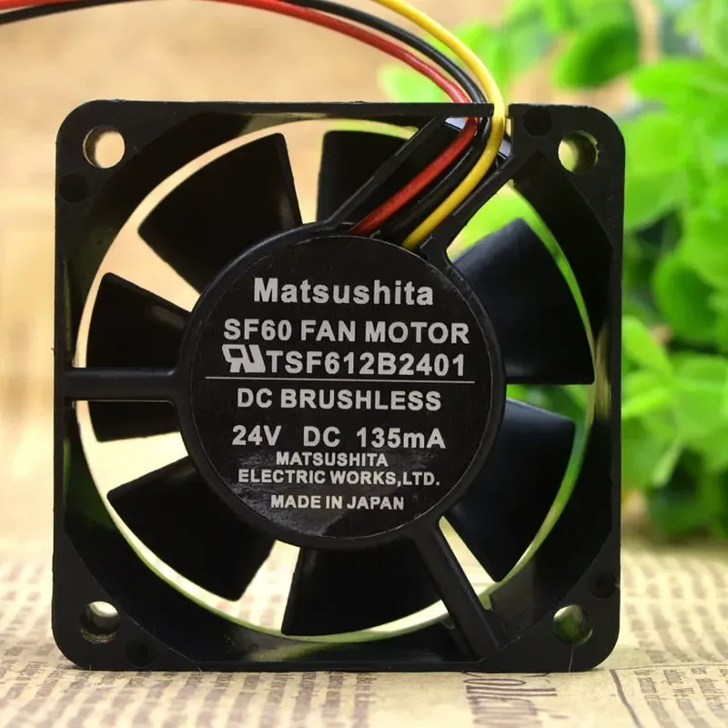 For MATSUSHITA SF60 FAN MOTOR TSF612B2401 6CM 24V 135MA 6025 Fan