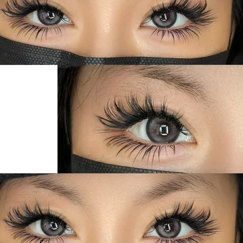 New Slant flying 5 pairs, eye tail elongated Thick curled simulated fox style eyelashes Makeup Artist Recommendation