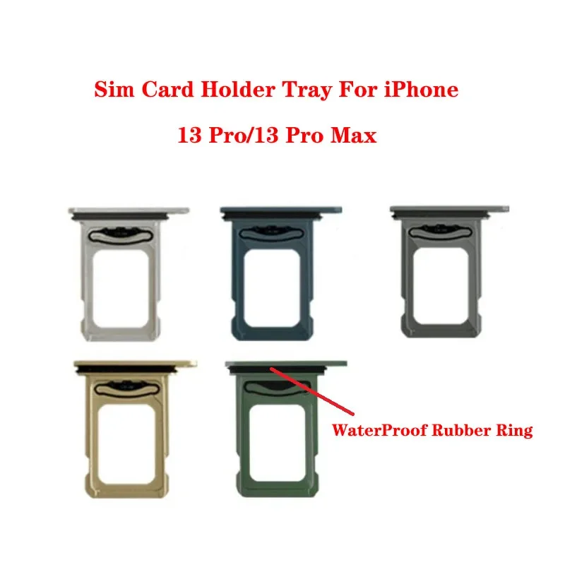 

10PCs single dual SIM card socket holder slot adapter connector waterproof rubber ring for iPhone 13 Pro Max