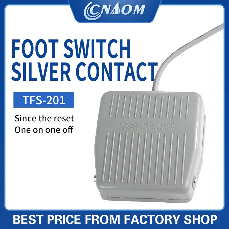 

Foot switch controller TFS -201 Power Switch Foot Switch self-reset pedal switch line 2 meters