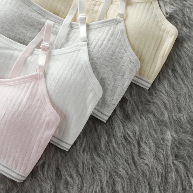 Girls' vest, underwear, camisole, primary school students' cotton swab, developmental bra, children's 10, girls' 14, summer thin