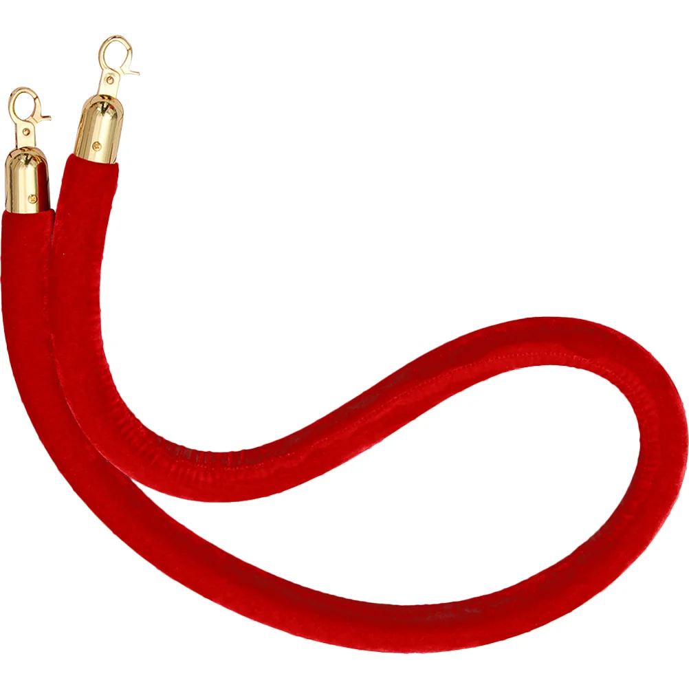 Concierge Post Lanyard Rope für Stanchion Crowd Control Column Isolation mit Haken Velvet Party Queue Barrier
