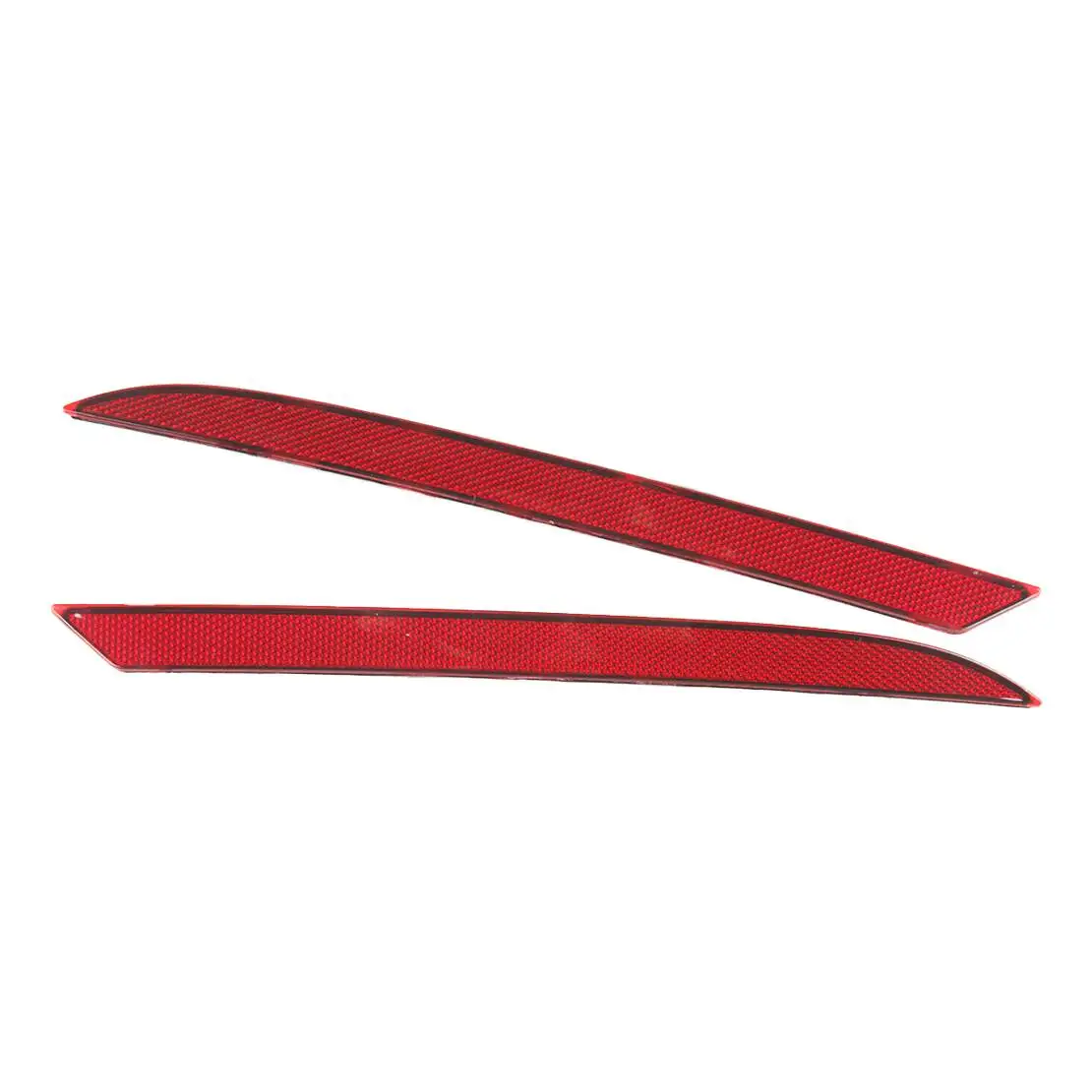 1 Pair Red Lens Rear Bumper Marker Reflector Diffuser Fit for Ford Mustang 2020 2019 2018