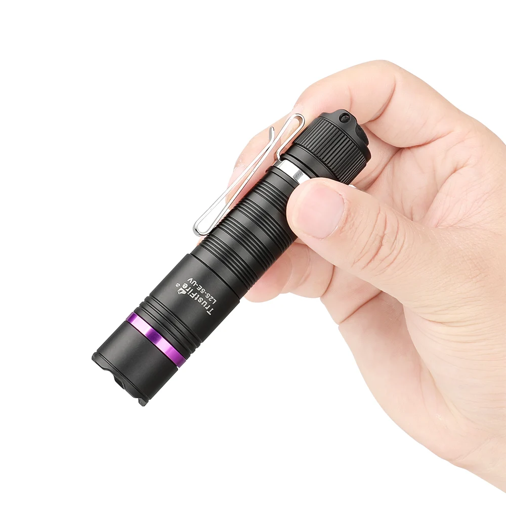 Trustfire 365nm UV Flashlight 3000mW Ultraviolet Torch USB-C Rechargeable Light Detector for Dog Urine Pet, Scorpion, Jewelry