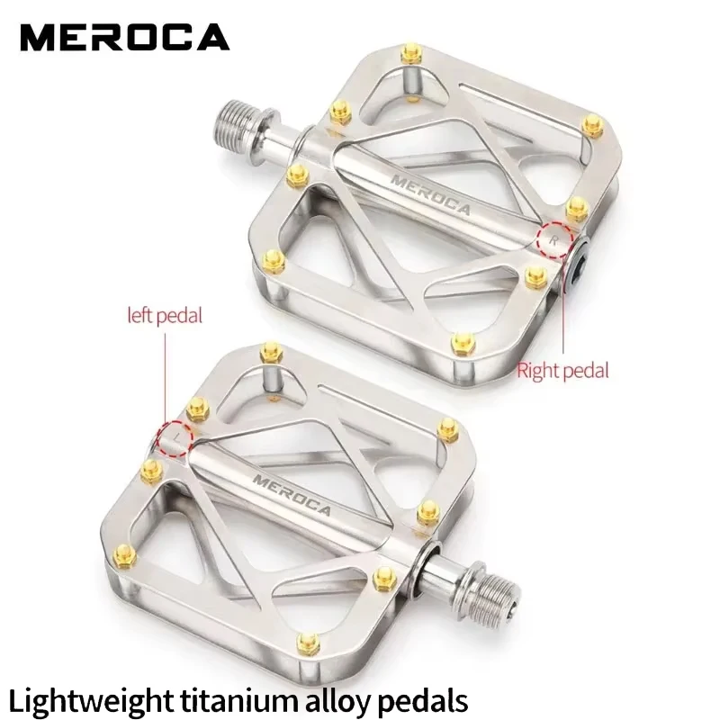 

Педали MEROCA 330 MTB из титанового сплава, сверхлегкая конструкция, расширенная нескользящая платформа с системой подшипников для горных/дорожных велосипедов