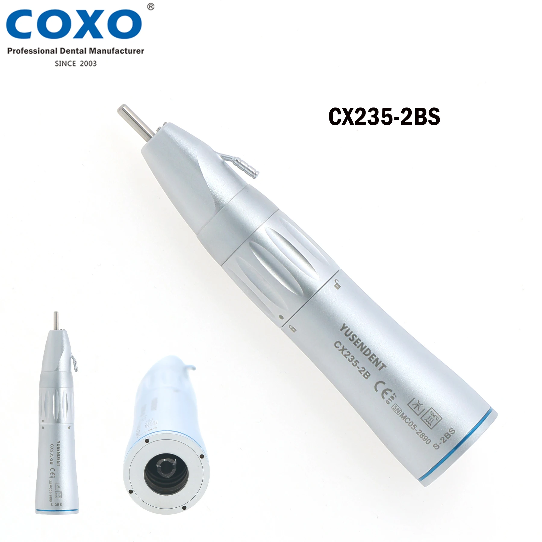 COXO Dental Surgical Straight Nose Cone 1:1 Extranal water spray Surgery Electric  Handpiece CX235-2BS