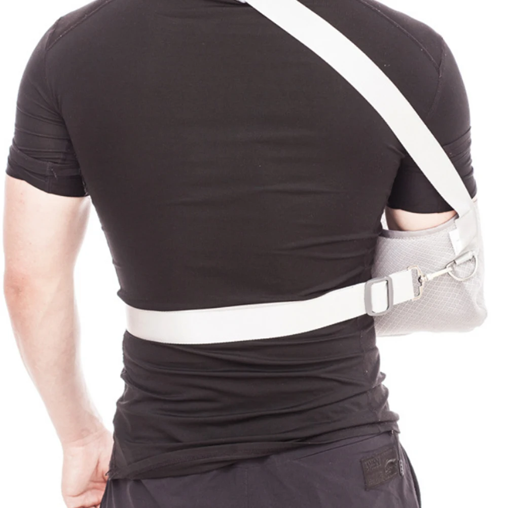 

Adjustable Fracture Arm Sling Breathable Forearm Support Shoulder Elbow Immobilizer Strap Reversible Grey Size S