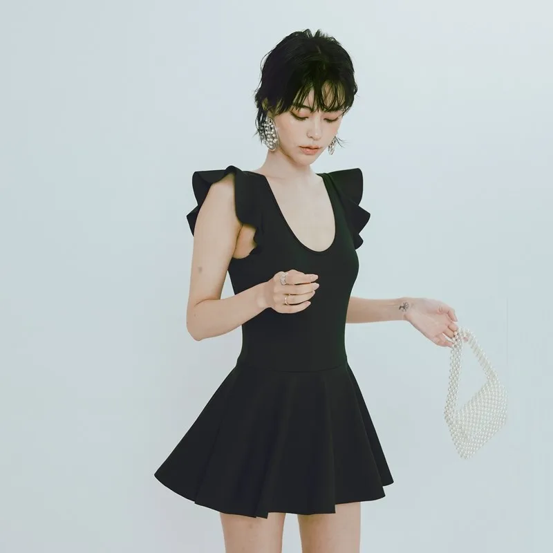 

Консервативный купальник больших размеров для женщин, летний термоплатье, накидка для похудения, повседневный купальник